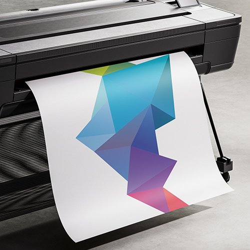 Velikoformatni tisk in razrez folije